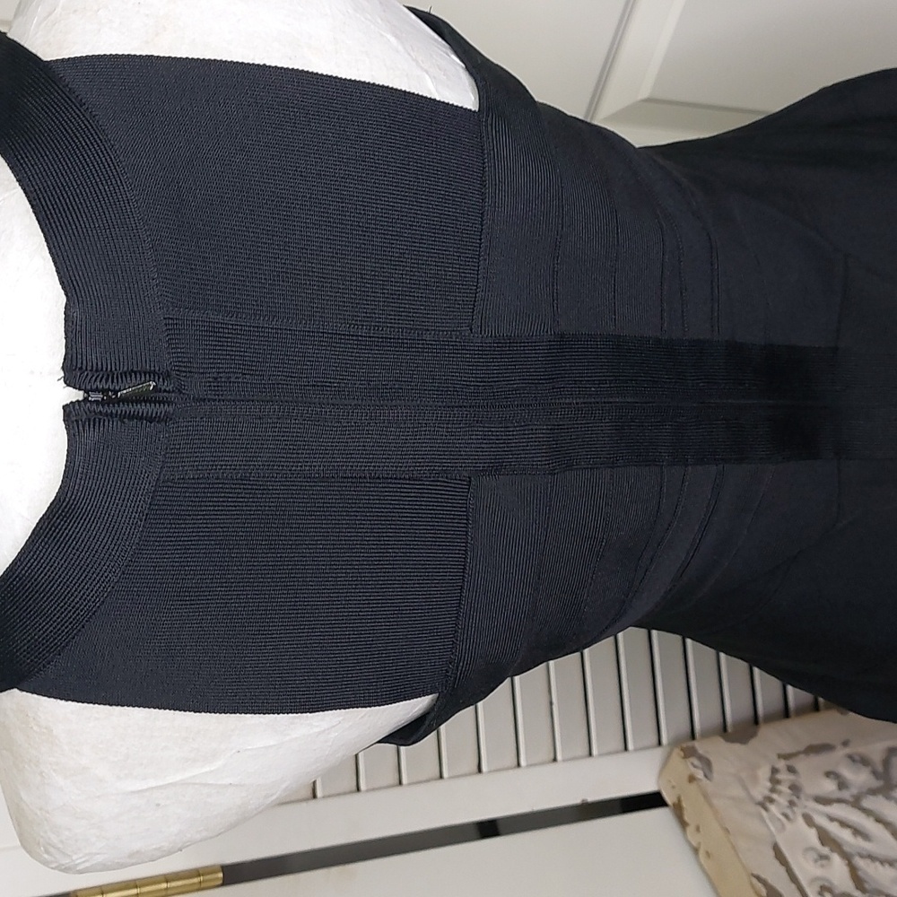 Alex & Eve Black Bodycon Bandage Dress Size 10 - Picture 9 of 10